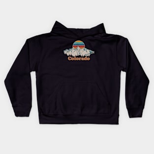 State Of Colorado Mountain View Kids Hoodie